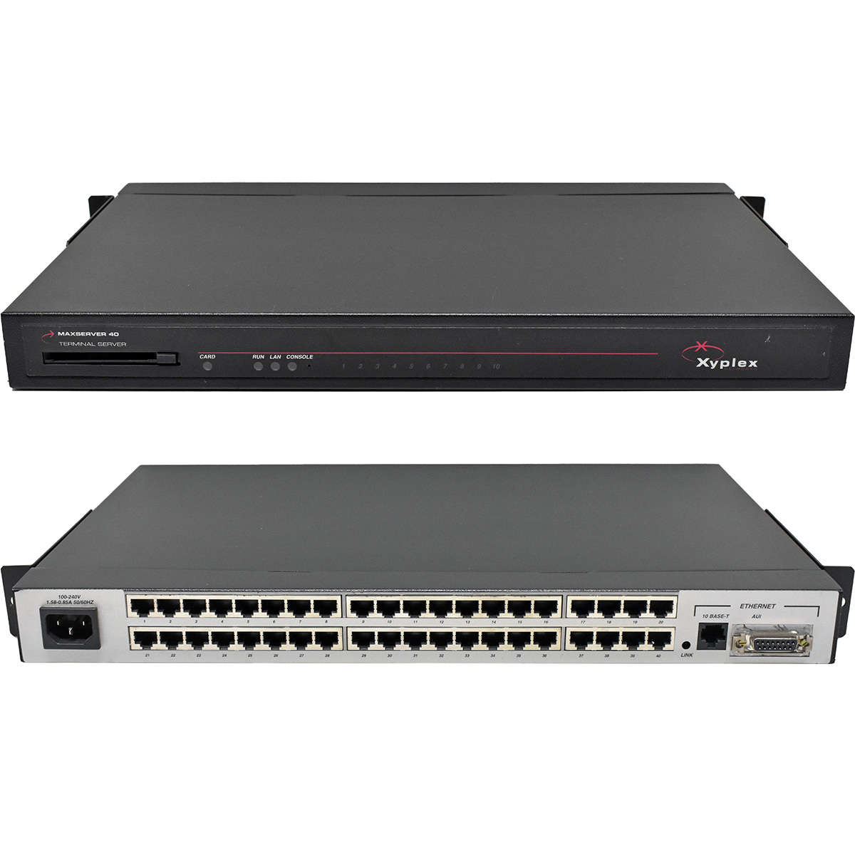 Xyplex MaxServer 40 AD-1640-014 40-Port Terminal Server +Rack Ears