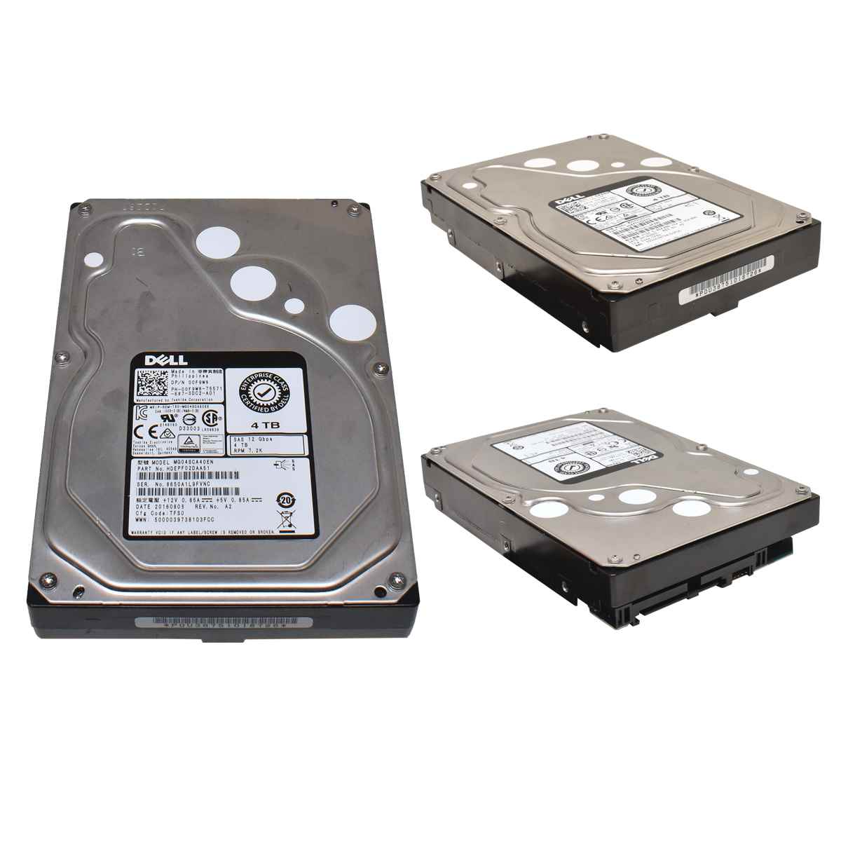 Dell 4TB 3.5" 7,2K 12Gbps SAS MG04SCA40EN Festplatte 00F9W8 0F9W8 Dell HDD 4TB 3.5" 7,2K 12Gbps SAS MG04SCA40ENY Festplatte 01WVTT