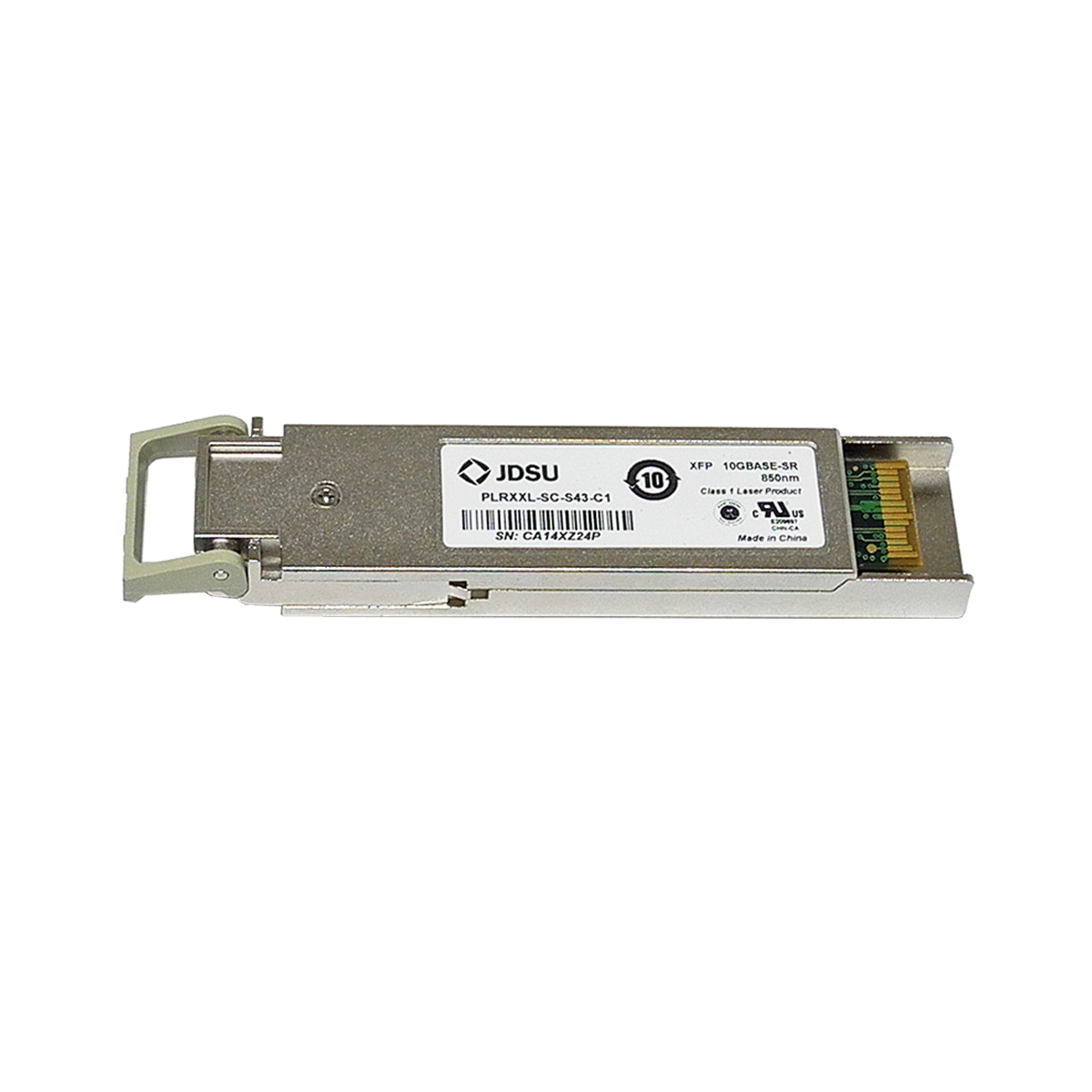 JDSU PLRXXL-SC-S43-C1 10GBASE-SR XFP Transceiver 300m MMF 850nm JDSU PLRXXL-SC-S43-C1 10GBASE-SR XFP Transceiver 300m MMF 850nm