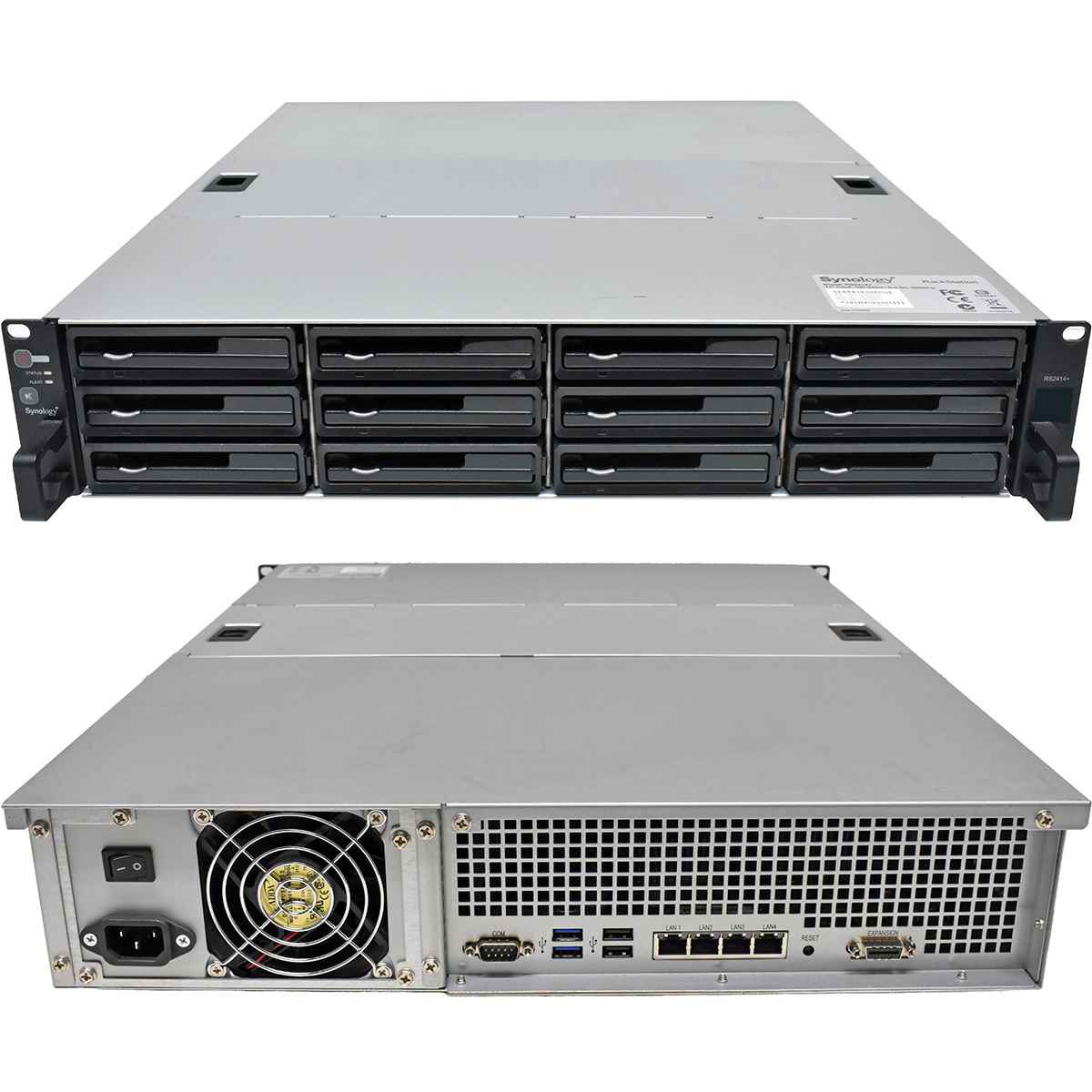 Synology RS2414+ 2U NAS Rack Station Ink. 12x 3,5 HDD Rahmen 2x Intel Atom 8GB PC3 RAM Synology RS2414+ 2U NAS Rack Station Ink. 12x 3,5 HDD Rahmen 2x Intel Atom 8GB PC3 RAM