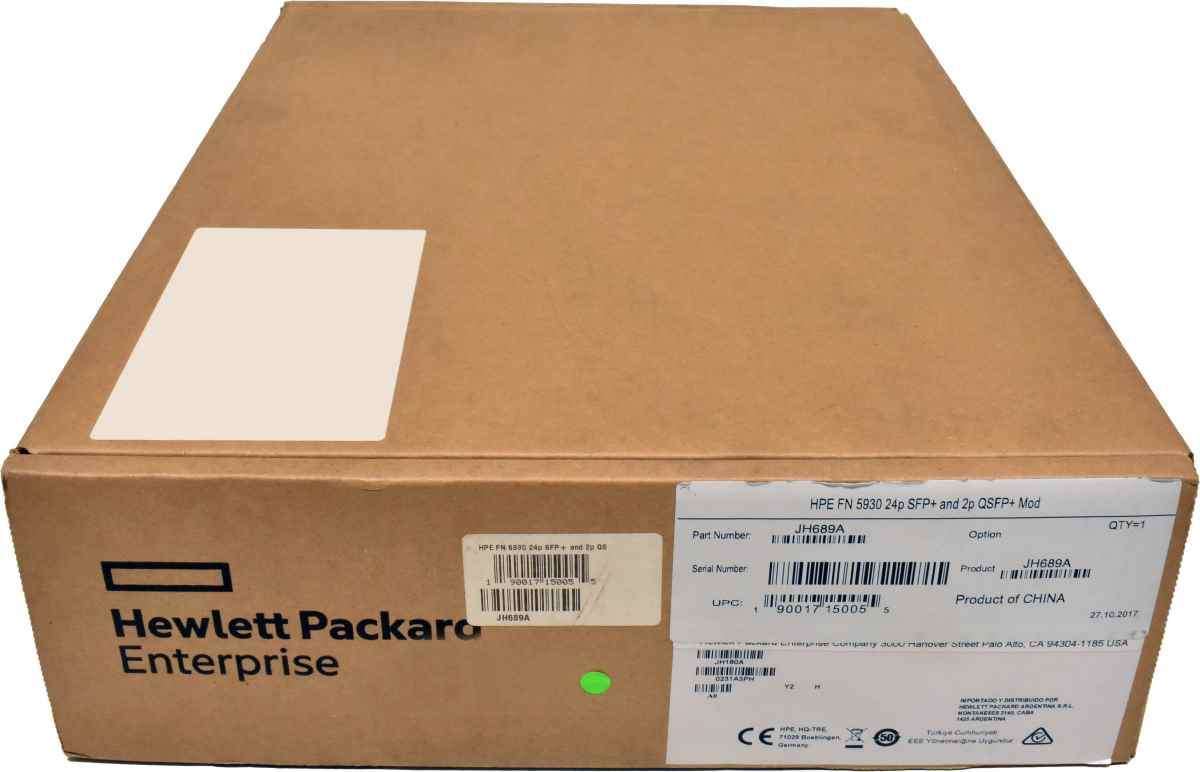 HP JH689A 24-Port 10G SFP+ 2x 40G QSFP Module for FlexNetwork 5930/5940 Series Switches NEW NEU HP JH689A 24-Port 10G SFP+ 2x 40G QSFP Module for FlexNetwork 5930/5940 Series Switches NEW NEU
