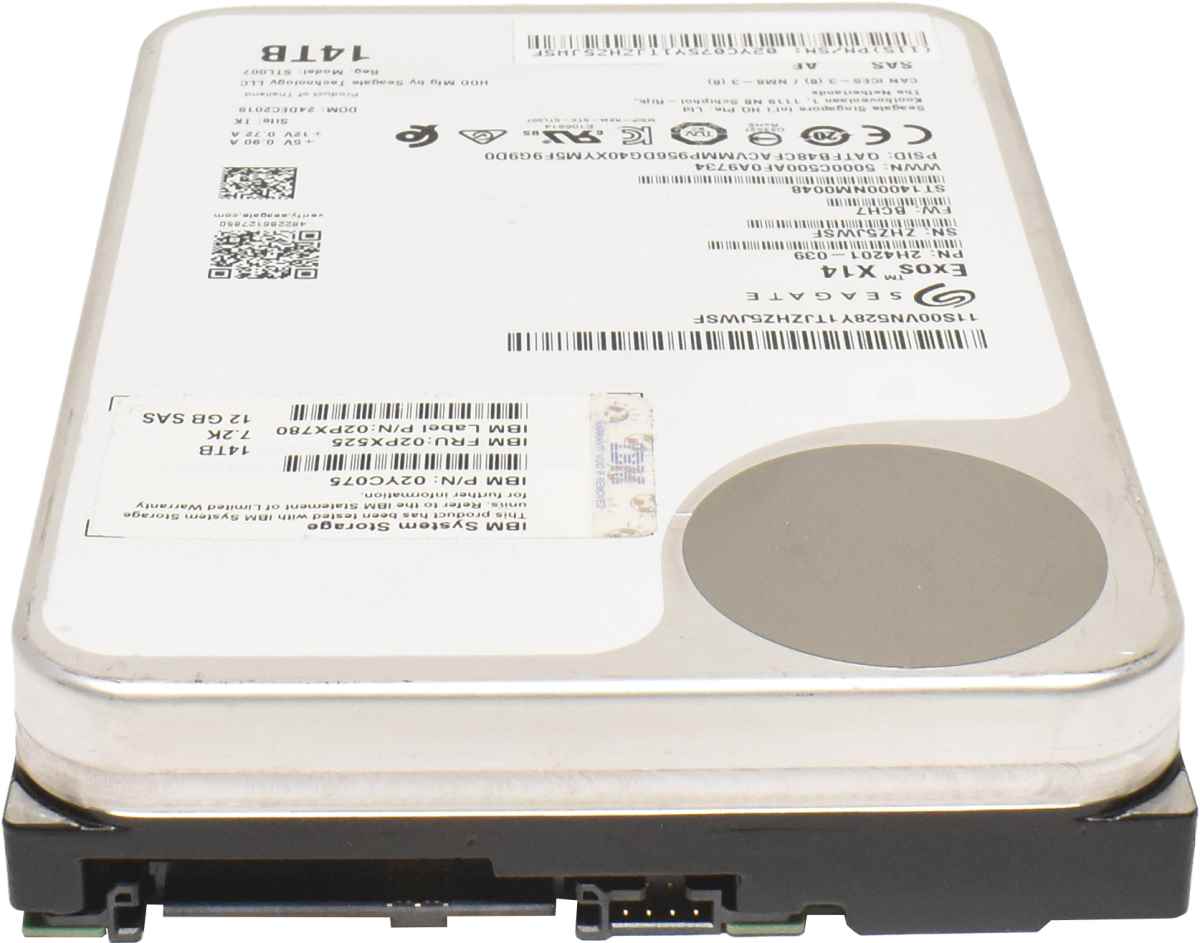 IBM Seagate Exos X14 14TB 02YC075 02PX525 ST14000NM0048 3.5" 7.2K 12G SAS HDD Festplatte