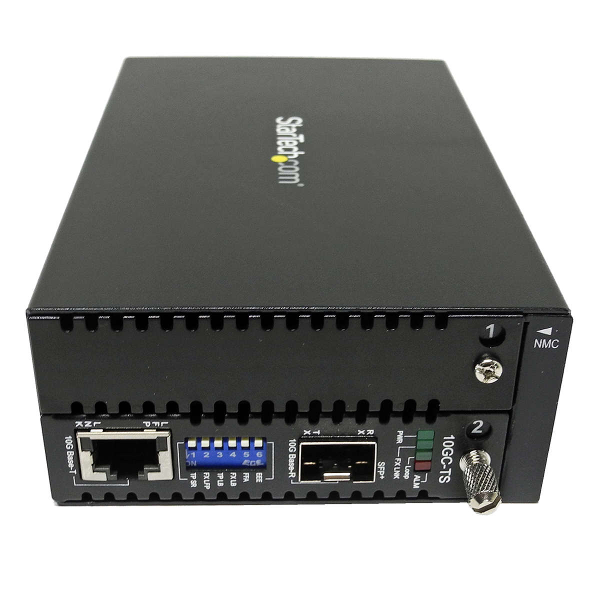 StarTech-ET10GSFP-10Gb-Copper-10GBase-T-Fiber-10GB-004.jpg StarTech ET10GSFP 10Gb Copper 10GBase-T/Fiber 10GBase-R Media Converter neu OVP
