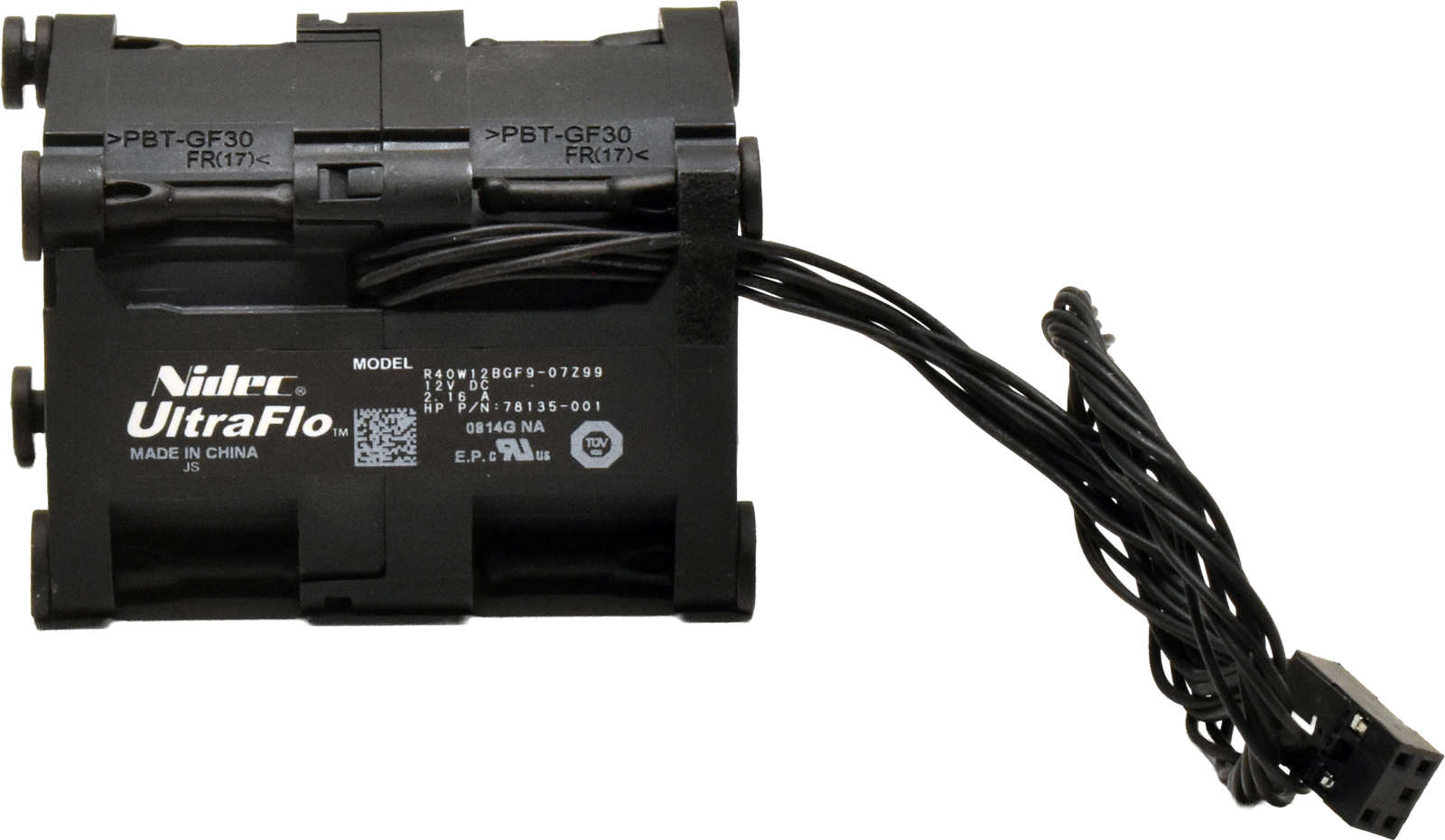 HPE-ZCentral4R-Fan-Lüfter-PN-78135-001-R40W12BGF9-002.jpg HPE ZCentral4R Fan Lüfter PN 78135-001 R40W12BGF9-07Z99