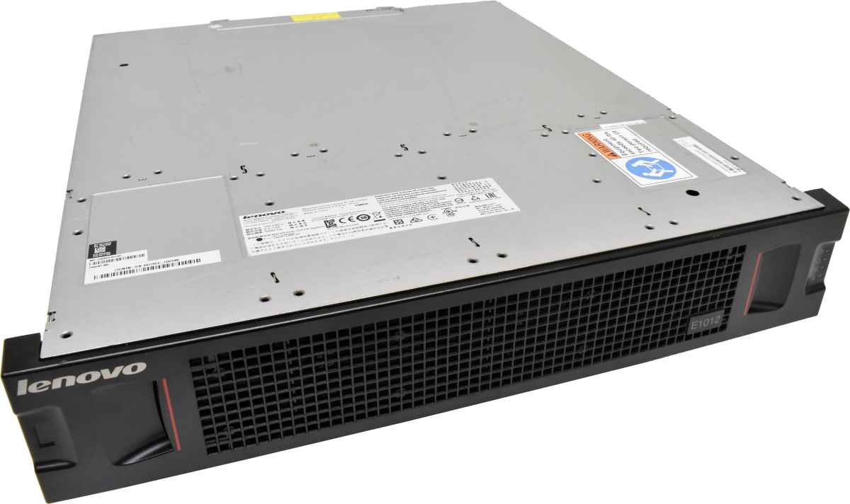 Lenovo Storage E1012 Disk Enclosure 12x 3.5 Bay 10x 4TB HDD 2x 6Gb/s SAS Controller Lenovo Storage E1012 Disk Enclosure 12x 3.5 Bay 10x 4TB HDD 2x 6Gb/s SAS Controller