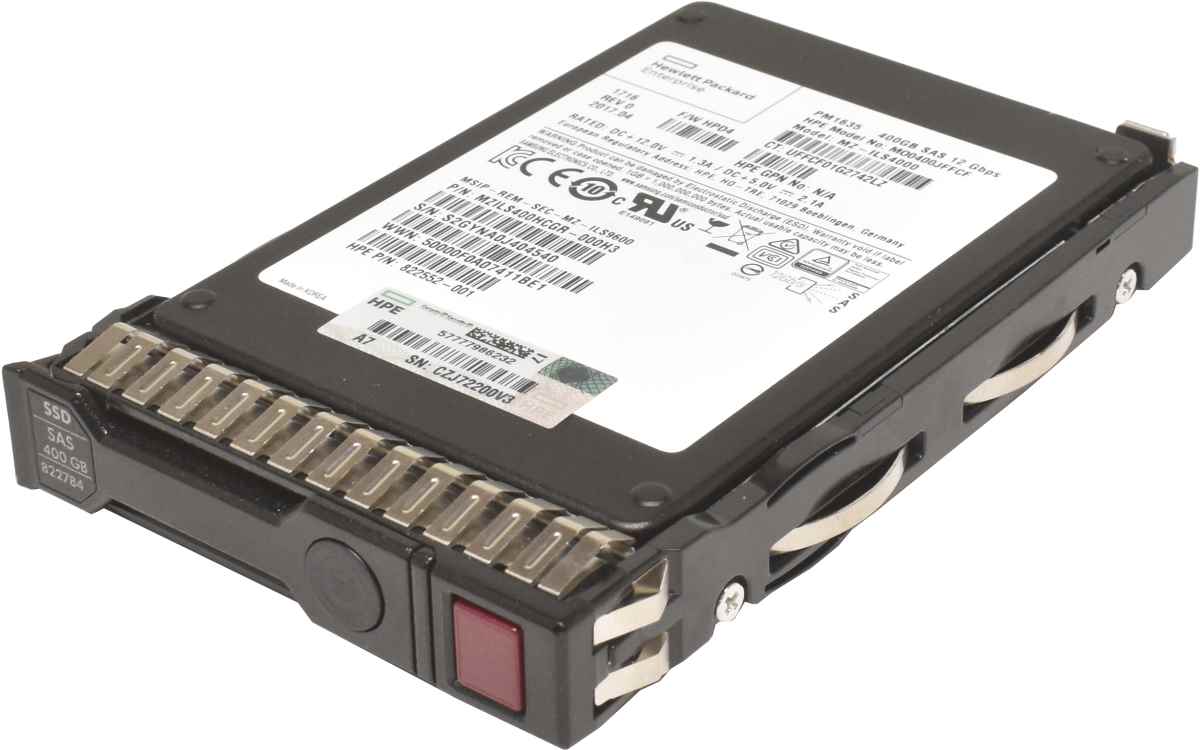 HP PM1635 400GB 2.5" SFF 12G SAS SSD MZ-ILS4000 822784-001 ProLiant DL120 Gen9, DL120 Gen9