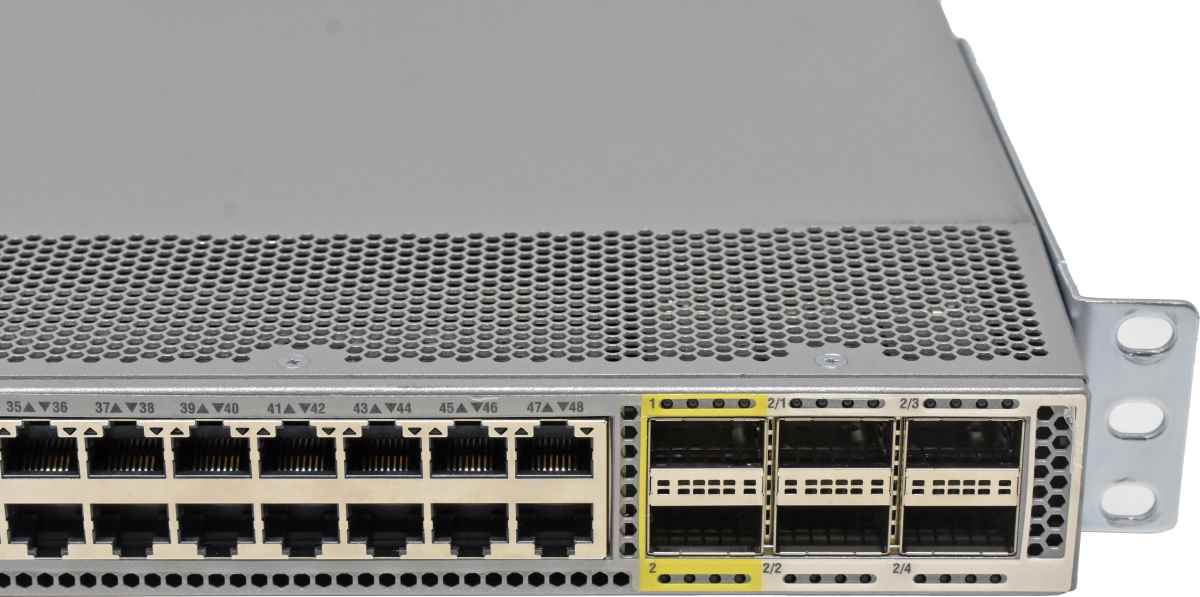Cisco Nexus 2348TQ Fabric Extender N2K-C2348TQ-10G-E 2x PSU Exhaust Rack Ears