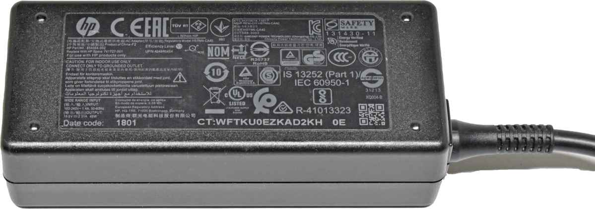 HP 854054-002 45W 19,5V Netzteil Power Supply HP Stream, Chromebook, Spectre. etc