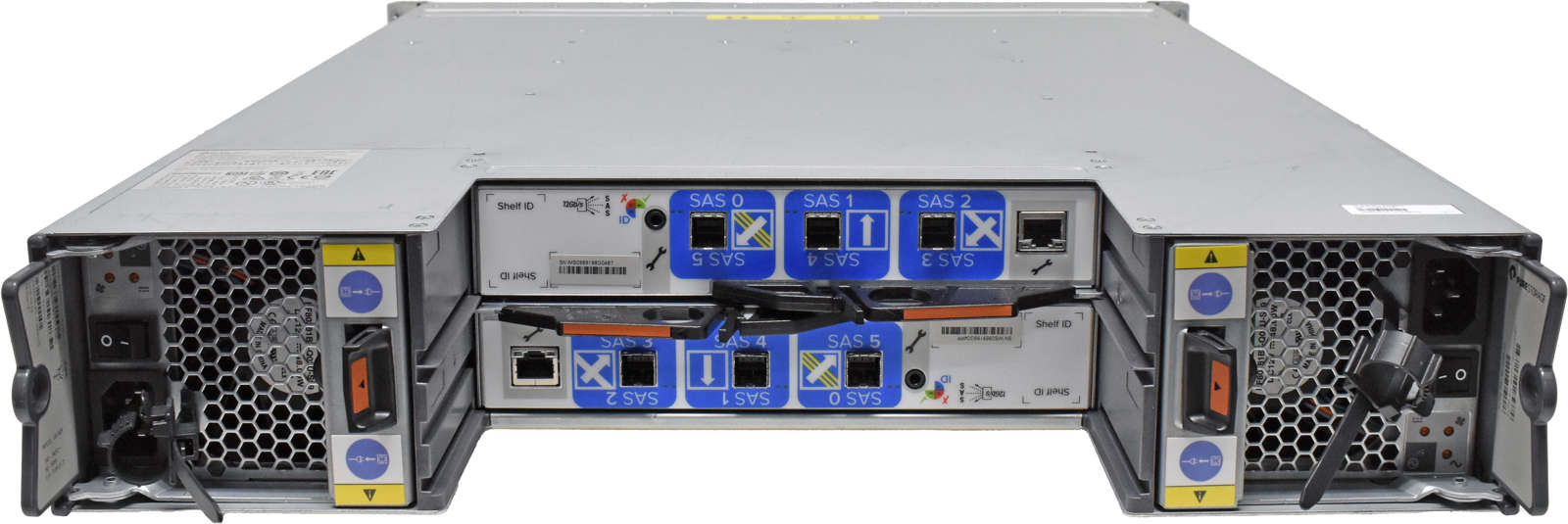 HP-XYRATEX-Compellent-Enclosure-EB-2425-1019221-01-002.jpg HP XYRATEX Compellent Enclosure EB-2425 1019221-01 2U 2x 12G SAS Controller 24x 2,5" Bay 2x PSU