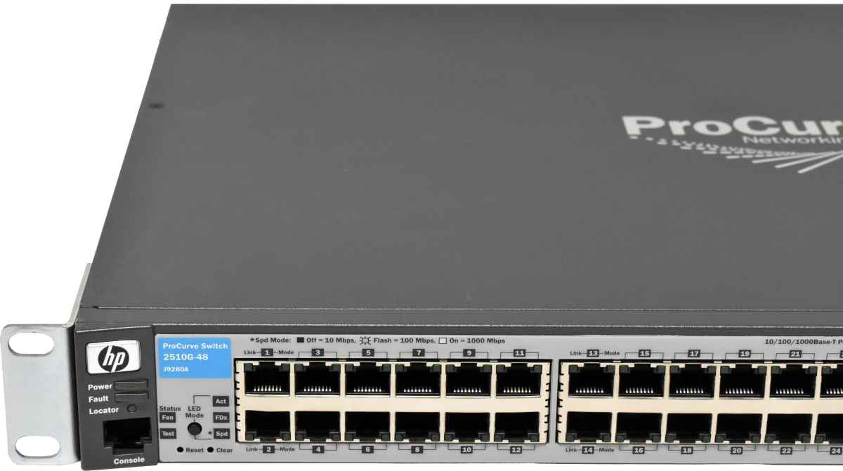 HP ProCurve 2510G-48 J9280A 48-Port Gigabit Ethernet Switch 4x SFP HP ProCurve 2510G-48 J9280A 48-Port Gigabit Ethernet Switch 4x SFP