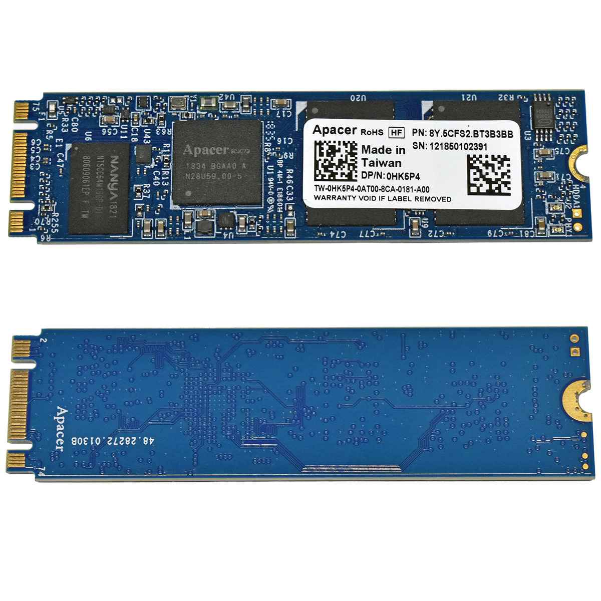 Dell 0HK5P4 Apacer 8Y.5CFS2.BT3B3BB 64GB M.2 SSD SATA 6 Gbit/s Dell 0HK5P4 Apacer 8Y.5CFS2.BT3B3BB 64GB M.2 SSD SATA 6 Gbit/s