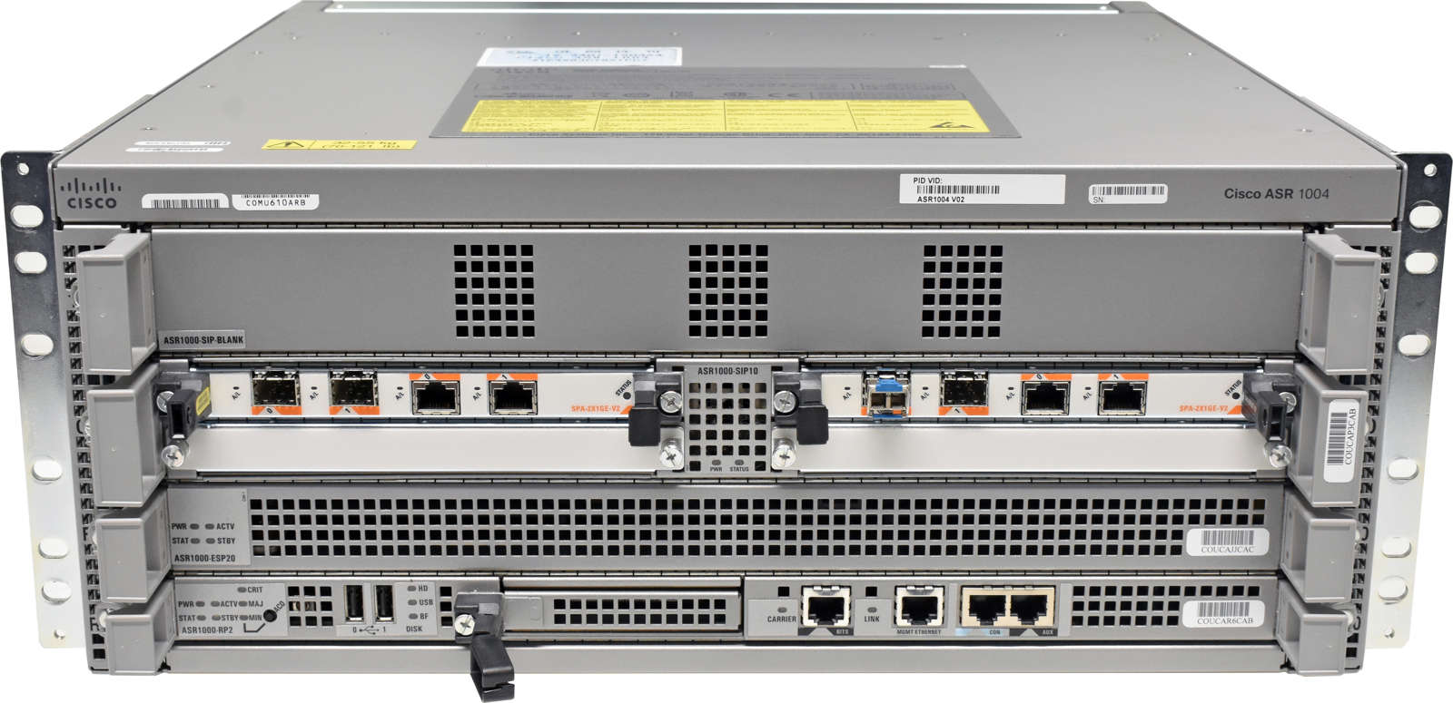 Cisco-ASR1004-68-2570-06-Modul-ASR1000-RP2-ASR1000-001.jpg Cisco ASR1004 68-2570-06 + Modul ASR1000-RP2 ASR1000-ESP20 ASR1000-SIP10 2x SPA-2X1GE-V2 2x PSU + Mini-GBIC