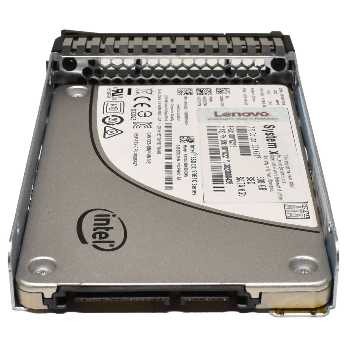 Lenovo-800-GB-SSD-Festplatte-2-5-Zoll-SATA-HotSwap-003.jpg Lenovo 800 GB SSD Festplatte 2.5 Zoll SATA HotSwap 0YK218 mit Rahmen