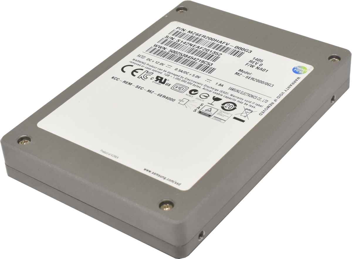 Samsung 200GB 2.5 6G SAS SSD MLC MZ-6ER2000 MZ6ER200HAFV 512Bytes Server Storage Samsung 200GB 2.5 6G SAS SSD MLC MZ-6ER2000 MZ6ER200HAFV 512Bytes Server Storage