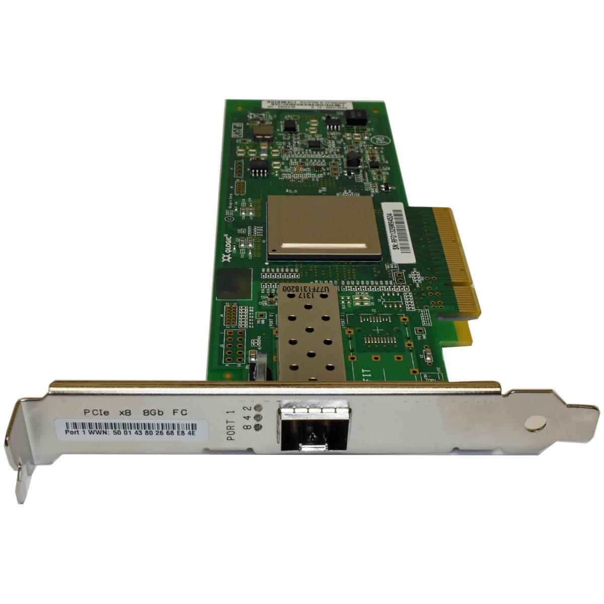 HP QLogic QLE2560-HP FC Single-Port 8Gb PCIe x8 Adapter AK344-63002 489190-001 FP ohne SFP HP QLogic QLE2560-HP FC Single-Port 8Gb PCIe x8 Adapter AK344-63002 489190-001 FP ohne SFP