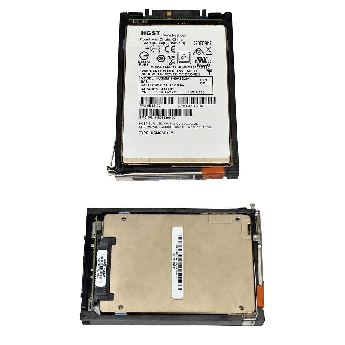 EMC HGST 400GB 2.5" 12G SAS SSD HUSMM1640ASS204 118033290-03 EMC VNX