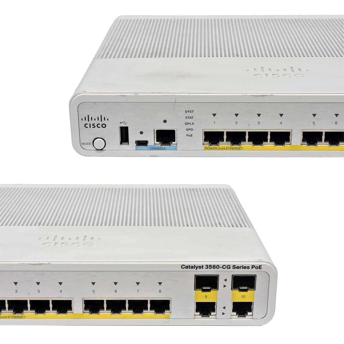 Cisco Catalyst WS-C3560CG-8PC-S 8-Port PoE+ Gigabit Ethernet Switch 2x SFP Cisco Catalyst WS-C3560CG-8PC-S 8-Port PoE+ Gigabit Ethernet Switch 2x SFP