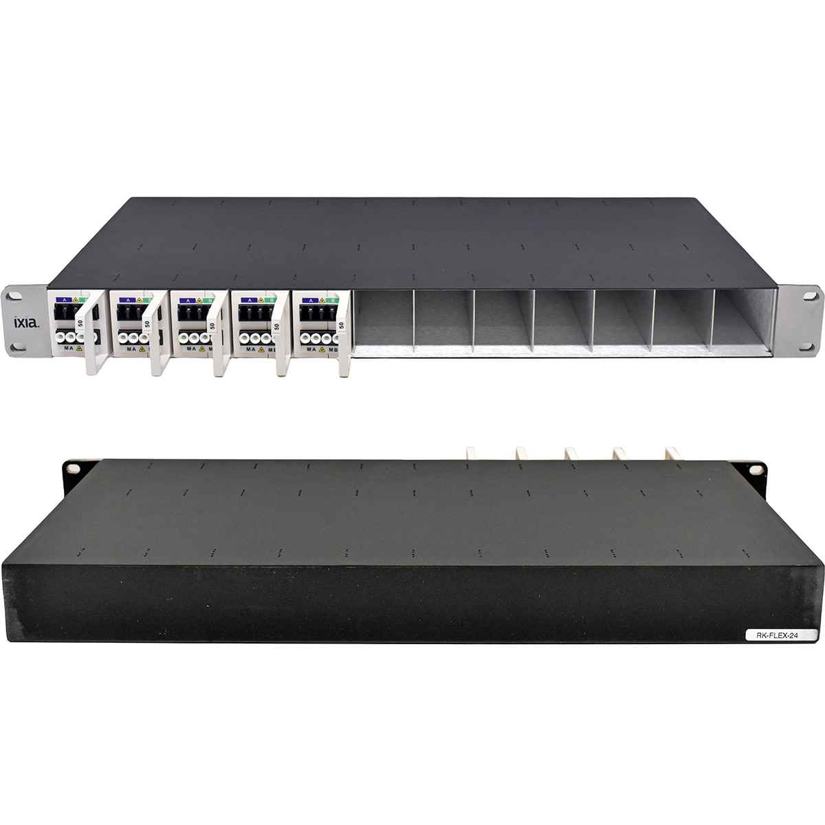 Ixia Assembly Rack RK-FLEX-24 5x Flex Tap Cisco BiDi TPX-40-SR-50-50-BD Ixia Assembly Rack RK-FLEX-24 5x Flex Tap Cisco BiDi TPX-40-SR-50-50-BD