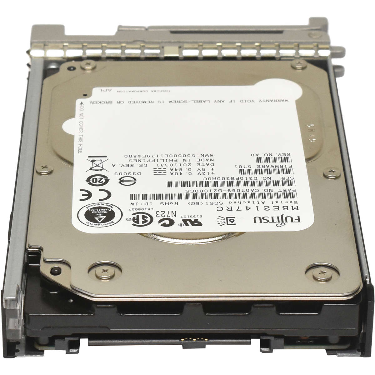 Fujitsu-146GB-2-5-15K-6G-SAS-HDD-Festplatte-MBE214-003.jpg Fujitsu 146GB 2.5" 15K 6G SAS HDD Festplatte MBE2147RC A03-D146GC2 mit Rahmen
