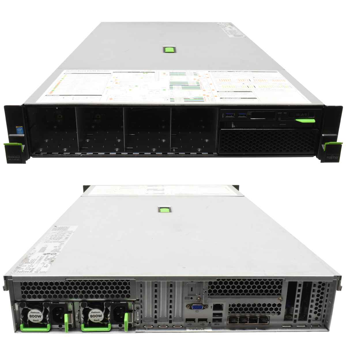 Fujitsu Primergy RX2540 M1 Server 2x E5-2630 v3 8-C 2.60GHz 64GB PC4 16x SFF 2,5" EP420i Fujitsu Primergy RX2540 M1 Server ohne CPU 2x Kühler 0GB PC4 16x SFF 2,5" EP420i