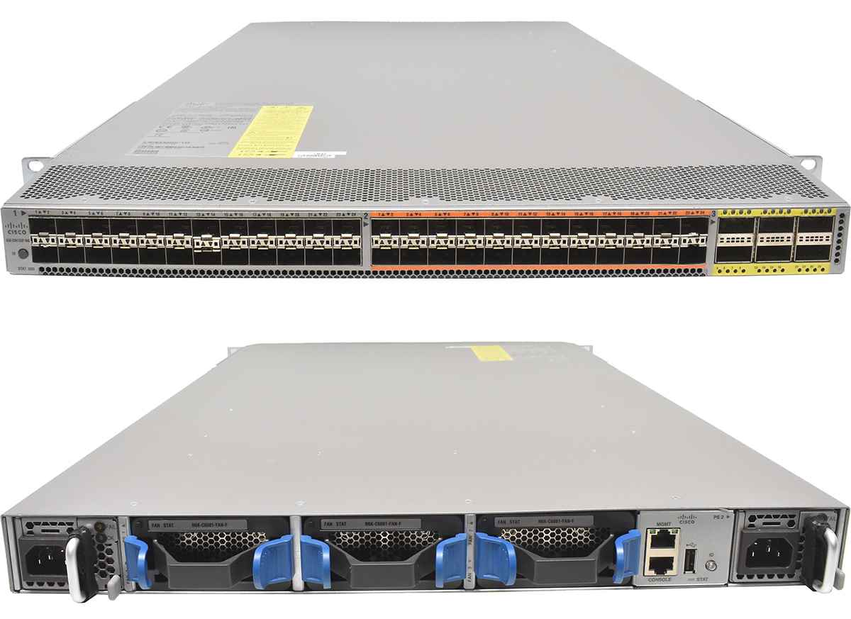 Cisco Nexus Switch N5K-C5672UP-16G 48-Ports SFP+ 10G 6-Ports QSFP+ 40G Rack Ears Cisco Nexus Switch N5K-C5672UP-16G 48-Ports SFP+ 10G 6-Ports QSFP+ 40G Rack Ears