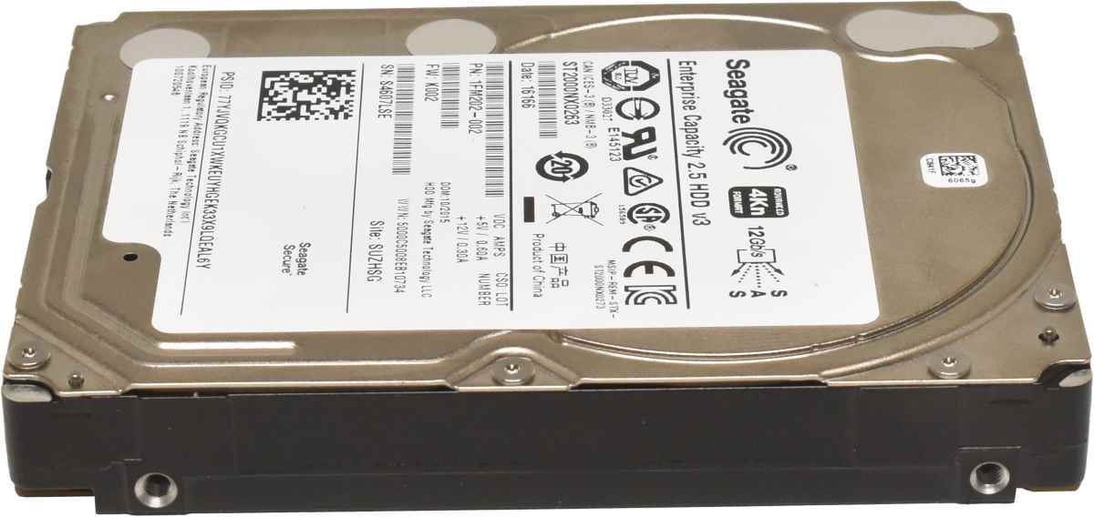 Seagate Enterprise 2TB 2.5" 4Kn SAS 12Gb/s HDD Festplatte ST2000NX0263