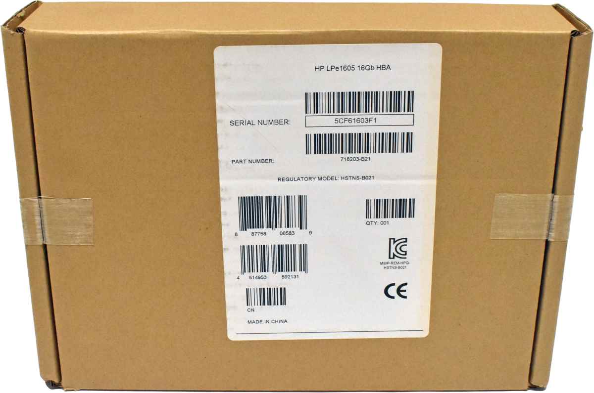 HP 718203-B21 Emulex LPe1605 16Gb Dual-Port FC HBA for BladeSystems G8-G10 NEW HP 718203-B21 Emulex LPe1605 16Gb Dual-Port FC HBA for BladeSystems G8-G10 NEW