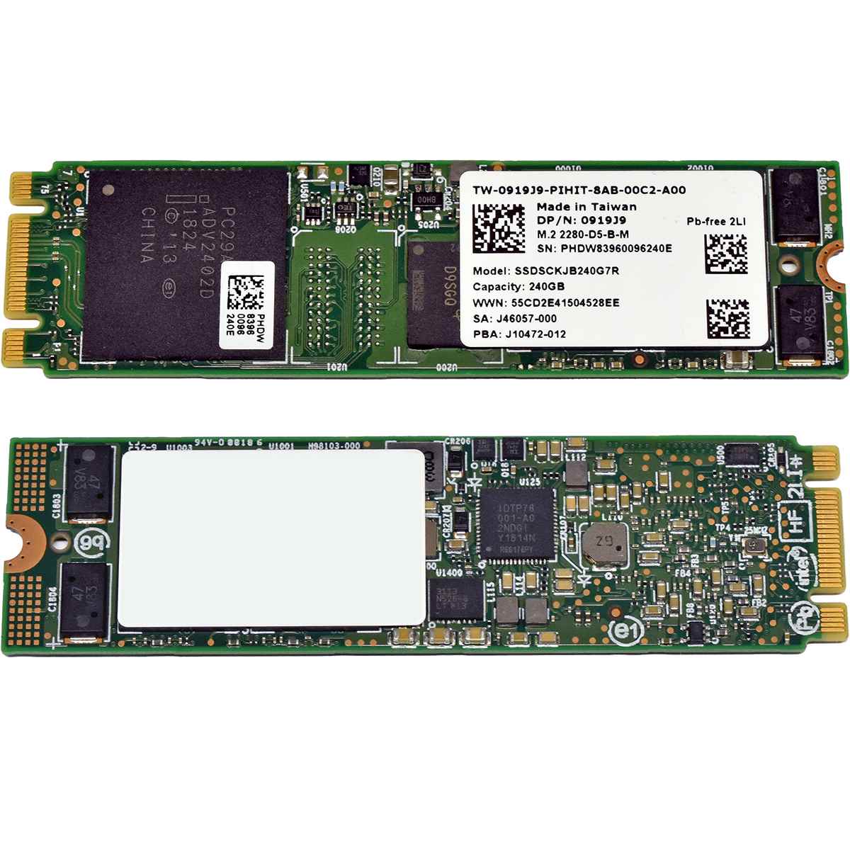 Dell Intel 0919J9 SSDSCKJB240G7R M.2 2280 240GB 6G SATA BOSS SSD Dell Intel 0919J9 SSDSCKJB240G7R M.2 2280 240GB 6G SATA BOSS SSD