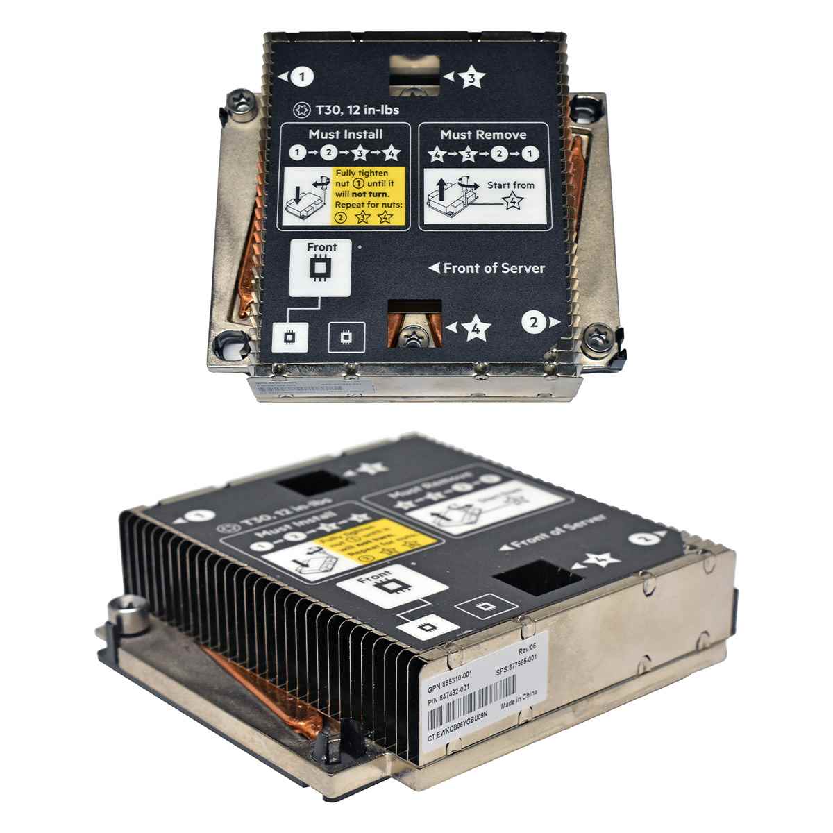 HP 847492-001 865310-001 877965-001 CPU 2 Heatsink for ProLiant BL460C G10 HP 847492-001 865310-001 877965-001 CPU 2 Heatsink for ProLiant BL460C G10