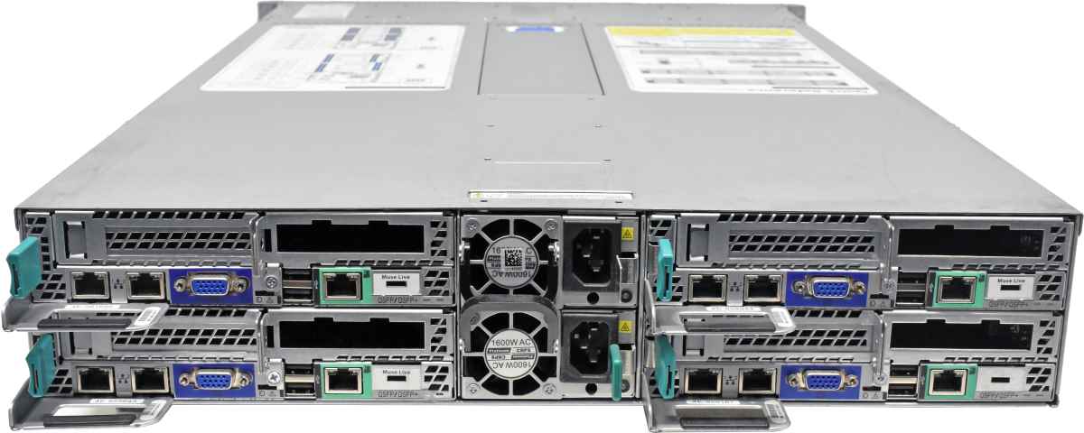 Intel 4 Node Server H2216XXKR2 4x Node S2600KP Barebone no CPU no DDR4 16x SFF