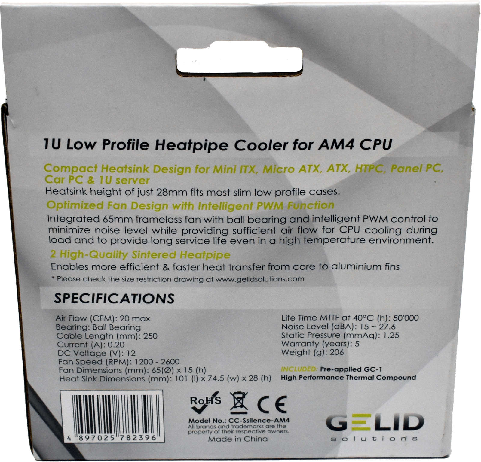 Gelid-1U-Lo-Profile-Kühler-Universal-AM-4-CPU-für-003.jpg Gelid 1U Lo Profile Kühler Universal AM 4 CPU für AM4 Board NEU/NEW