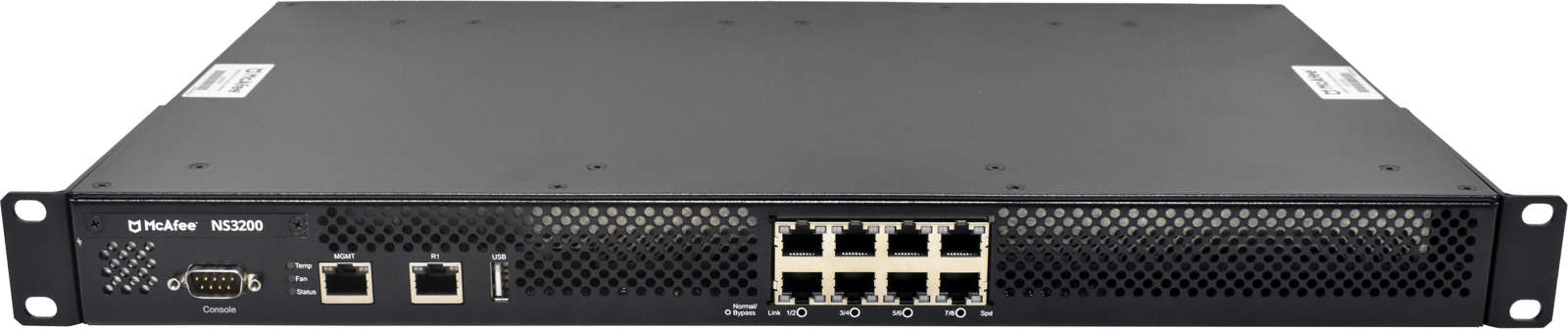 McAfee-IPS-NS3200-FO-600-1649-07-8-Port-GE-RJ-45-N-001.jpg McAfee IPS-NS3200-FO 600-1649-07 8-Port GE RJ-45 Network Security Platform NEW NEU