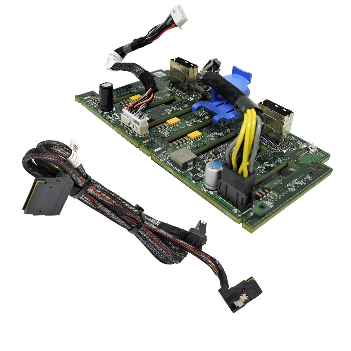 DELL PowerEdge R720 R820 8-Slot SAS 2.5" HDD Backplane 022FYP + 3x Kabel