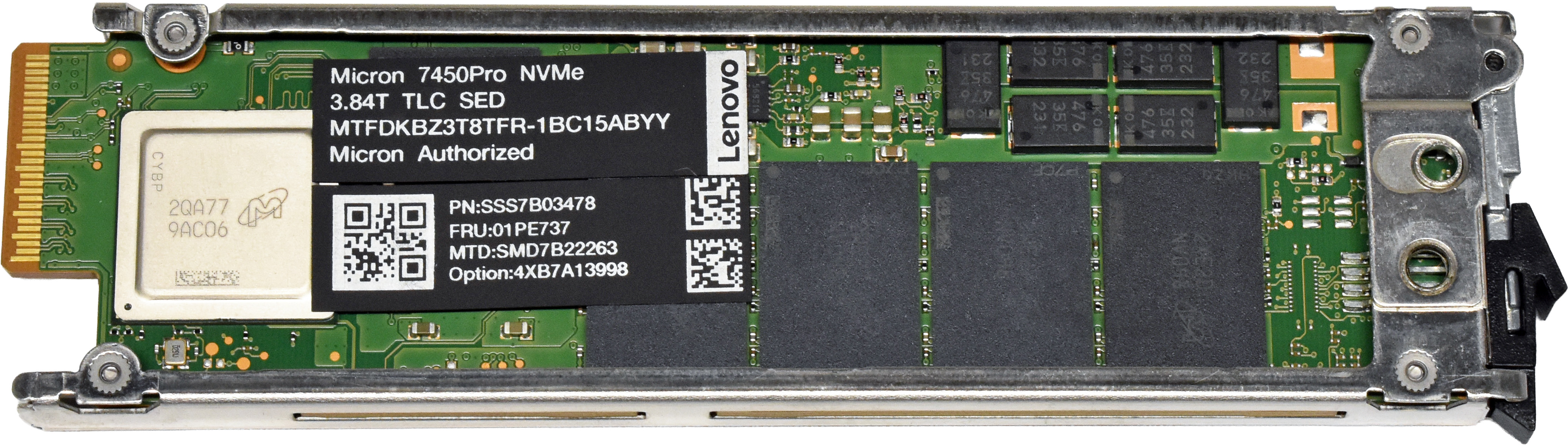 Lenovo Micron 7450 PRO MTFDKBZ3T8TFR 01PE737 3.84TB E1.S NVMe OPAL SED SSD - 1.jpg Lenovo Micron 7450 PRO MTFDKBZ3T8TFR 01PE737 3.84TB E1.S NVMe OPAL SED SSD