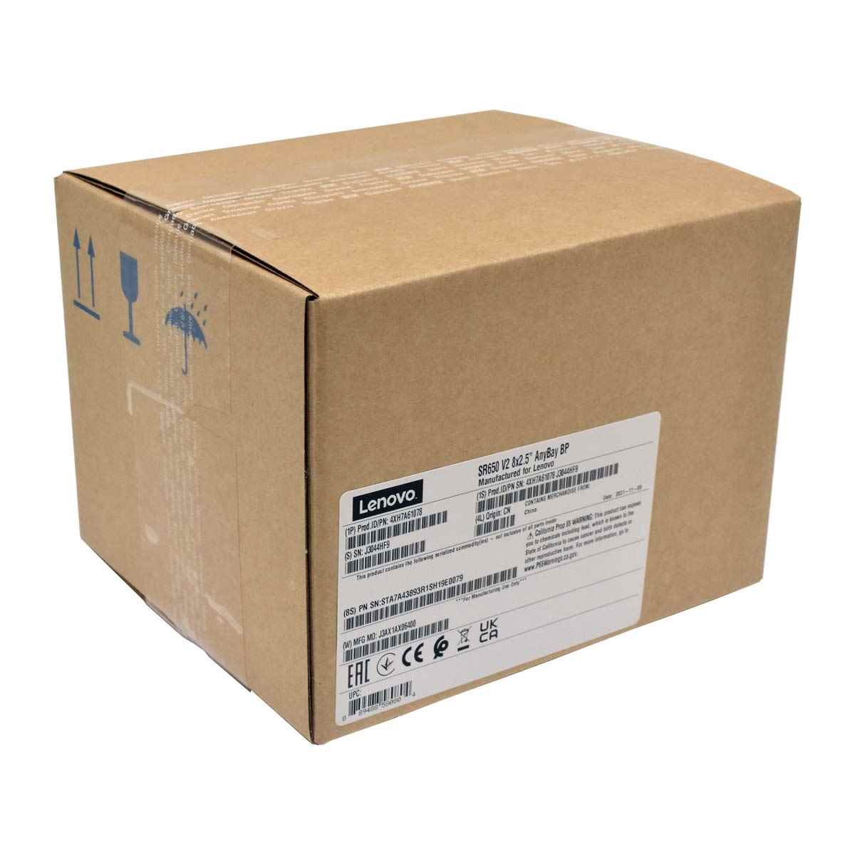 Lenovo ThinkSystem SR650 V2 8x2.5" AnyBay Backplane Kit 4XH7A61078 NEW NEU