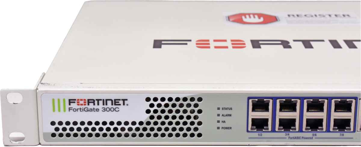 Fortinet FortiGate-300C FG-300C 10-Port RJ-45 GE Firewall +Rack Ears Fortinet FortiGate-300C FG-300C 10-Port RJ-45 GE Firewall +Rack Ears