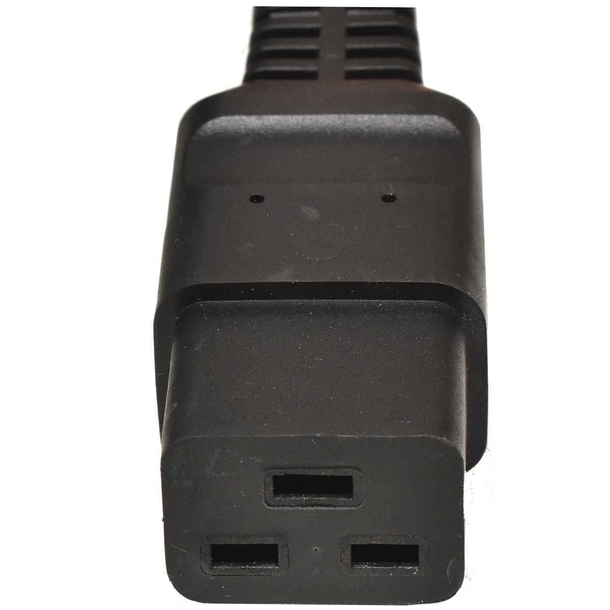 Netzkabel 4m Schuko gewinkelt - C19 IBM 14F1554 E71924F 16A H05VV-F 3G1,5mm schwarz Netzkabel 4m Schuko gewinkelt - C19 IBM 14F1554 E71924F 16A H05VV-F 3G1,5mm schwarz