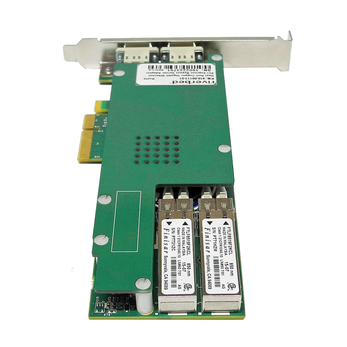 Riverbed-Dual-Port-Fibre-Channel-1GbE-PCIe-x4-MMF-004.jpg Riverbed Dual-Port Fibre Channel 1GbE PCIe x4 MMF Network Card 410-00113-01
