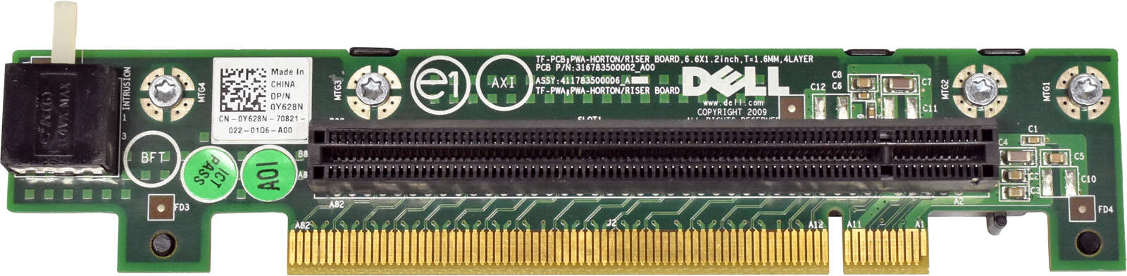 Dell-PowerEdge-R210-PCIe-x16-Riser-Board-Expansion-003.jpg Dell PowerEdge R210 PCIe x16 Riser Board Expansion Slot 0Y628N