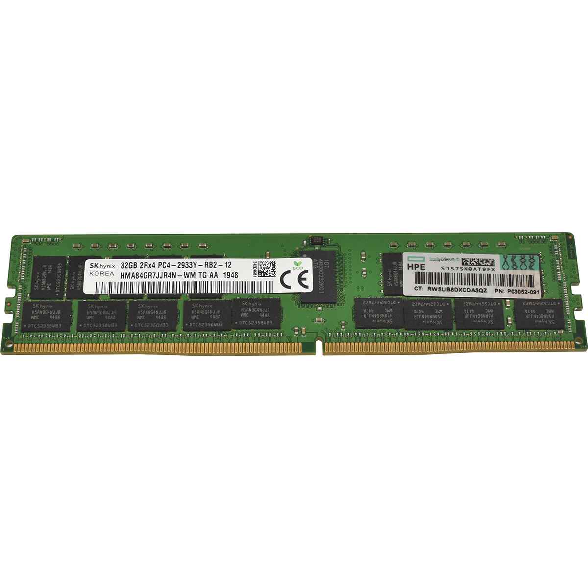 HP SKhynix 32GB 2Rx4 PC4-2933Y DDR4 RAM HMA84GR7JJR4N-WM P03052-091 G10 HP SKhynix 32GB 2Rx4 PC4-2933Y DDR4 RAM HMA84GR7JJR4N-WM P03052-091 G10