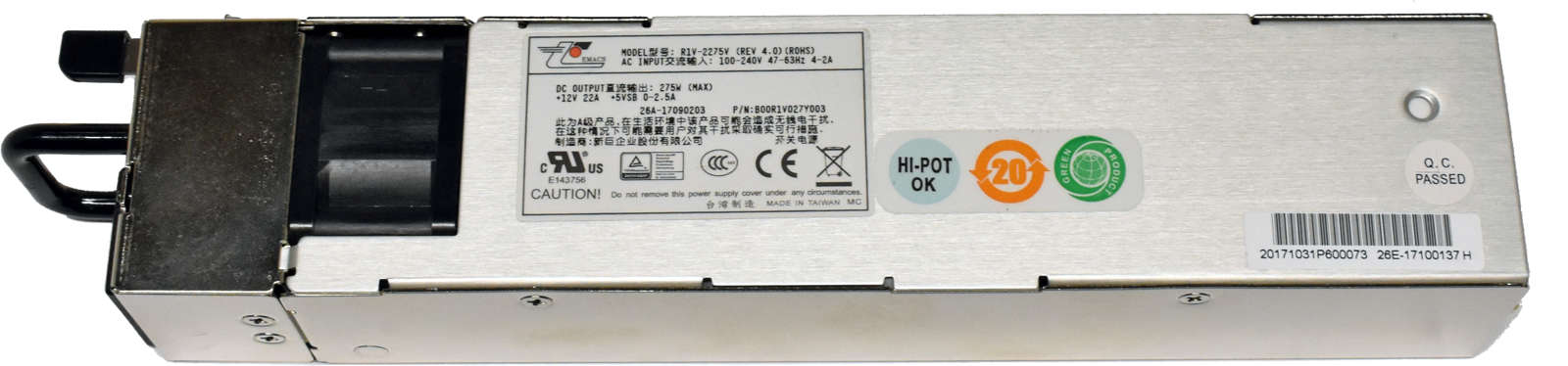 Emacs-R1V-2275V-275W-Power-Supply-Netzteil-003.jpg Emacs R1V-2275V 275W Power Supply Netzteil