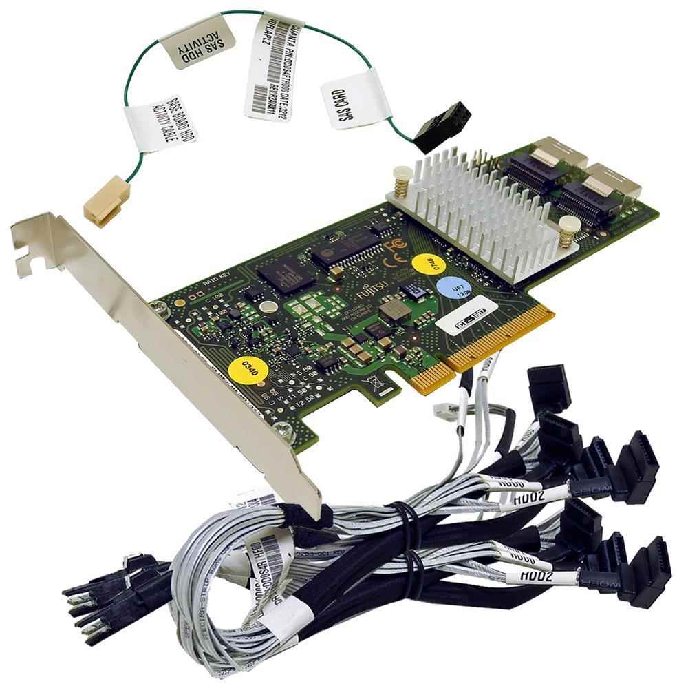 Fujitsu Primergy D2607-A21 GS 1 Dual-Port 6 Gb PCIe x8 SAS RAID Controller FP Fujitsu Primergy D2607-A21 GS 1 Dual-Port 6 Gb PCIe x8 SAS RAID Controller FP