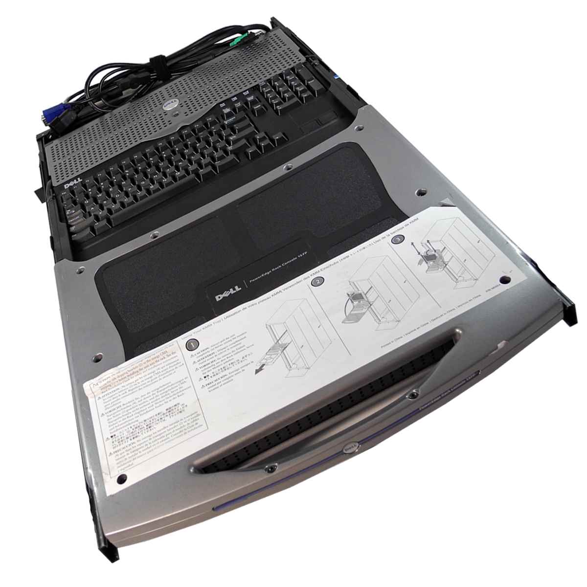 Dell PowerEdge Rack Console 15FP KVM 0G6325 15" US Keyboard +Rack Rails Dell PowerEdge Rack Console 15FP KVM 0G6325 15" DE Keyboard +Rack Rails