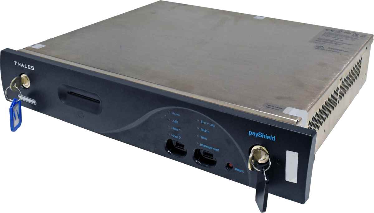 Thales Hardware Security Module HSM9-12S Payshield 1600B44.06 1U Rack