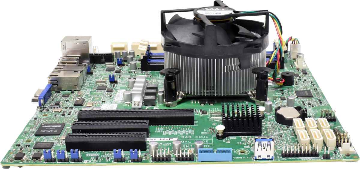 Supermicro ATX Mainboard X10SLH-F Rev.1.01 1x LGA-1150 H3 Socket 1x CPU Kühler