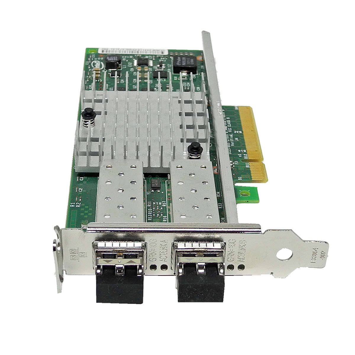 Dell-Intel-X520-DA2-Dual-Port-FC-10GbE-SFP-Netzwer-002.jpg Dell Intel X520-DA2 Dual Port FC 10GbE SFP+ Netzwerkkarte +2x 10Gb SFP 0942V6 LP