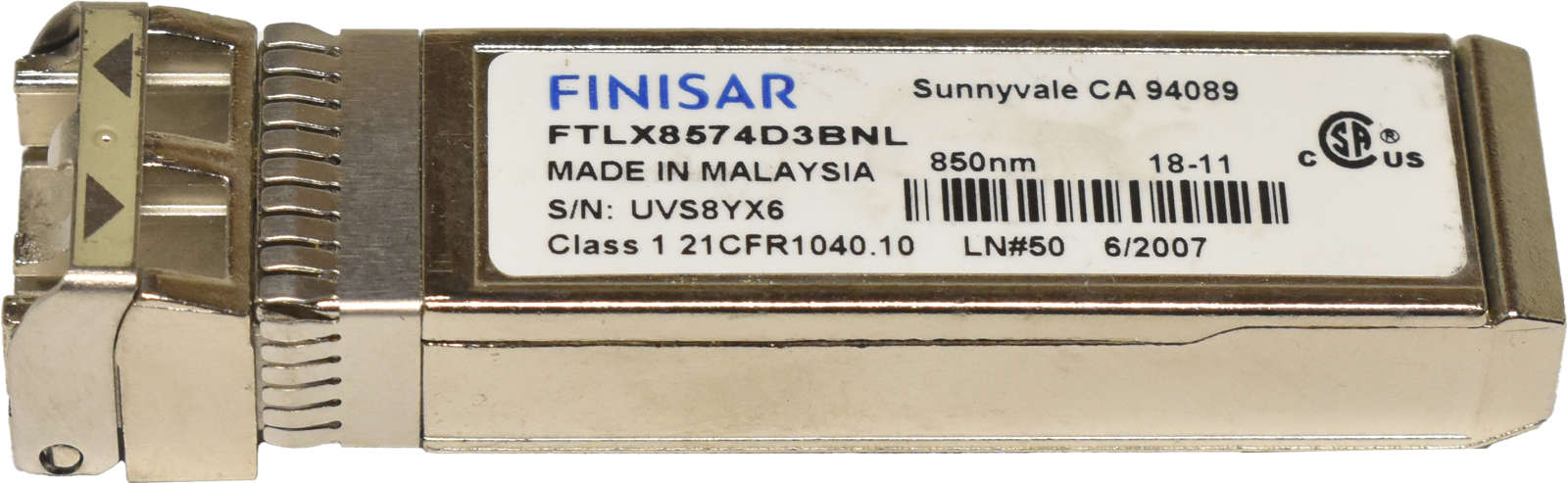 Finisar GBIC FTLX8574D3BNL 10G SFP+ 850nm 400m Transceiver