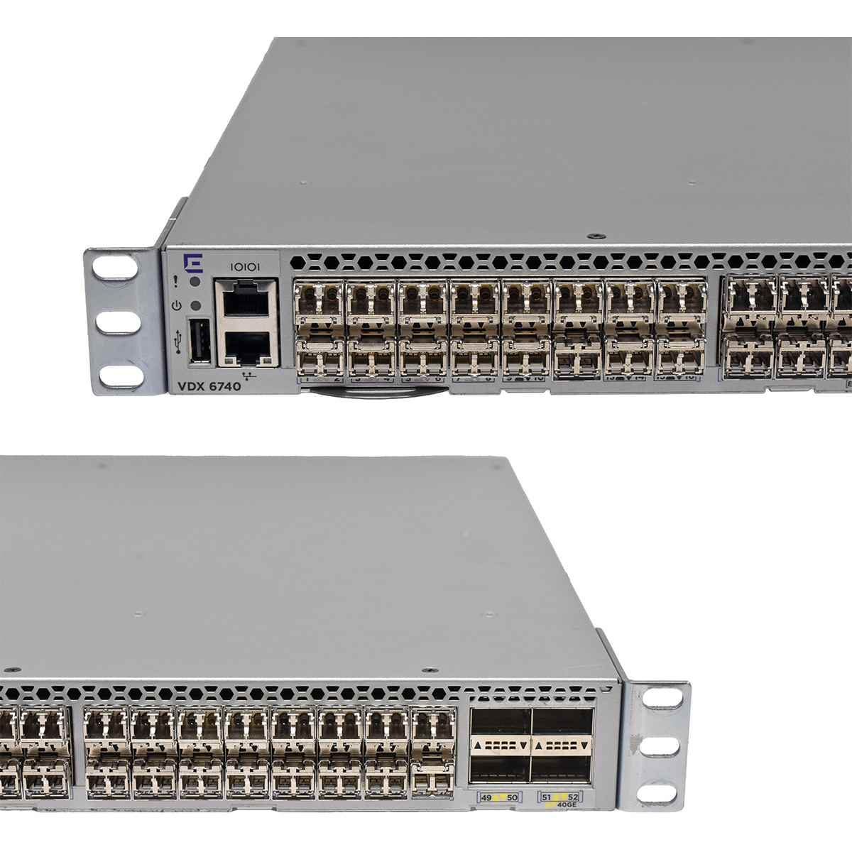 Extreme XBR-VDX6740-24-F 48-Port 10G SFP+ Ethernet Switch 4x 40G QSFP+ 48 Mini GBICs Extreme XBR-VDX6740-24-F 48-Port 10G SFP+ Ethernet Switch 4x 40G QSFP+ 48 Mini GBICs