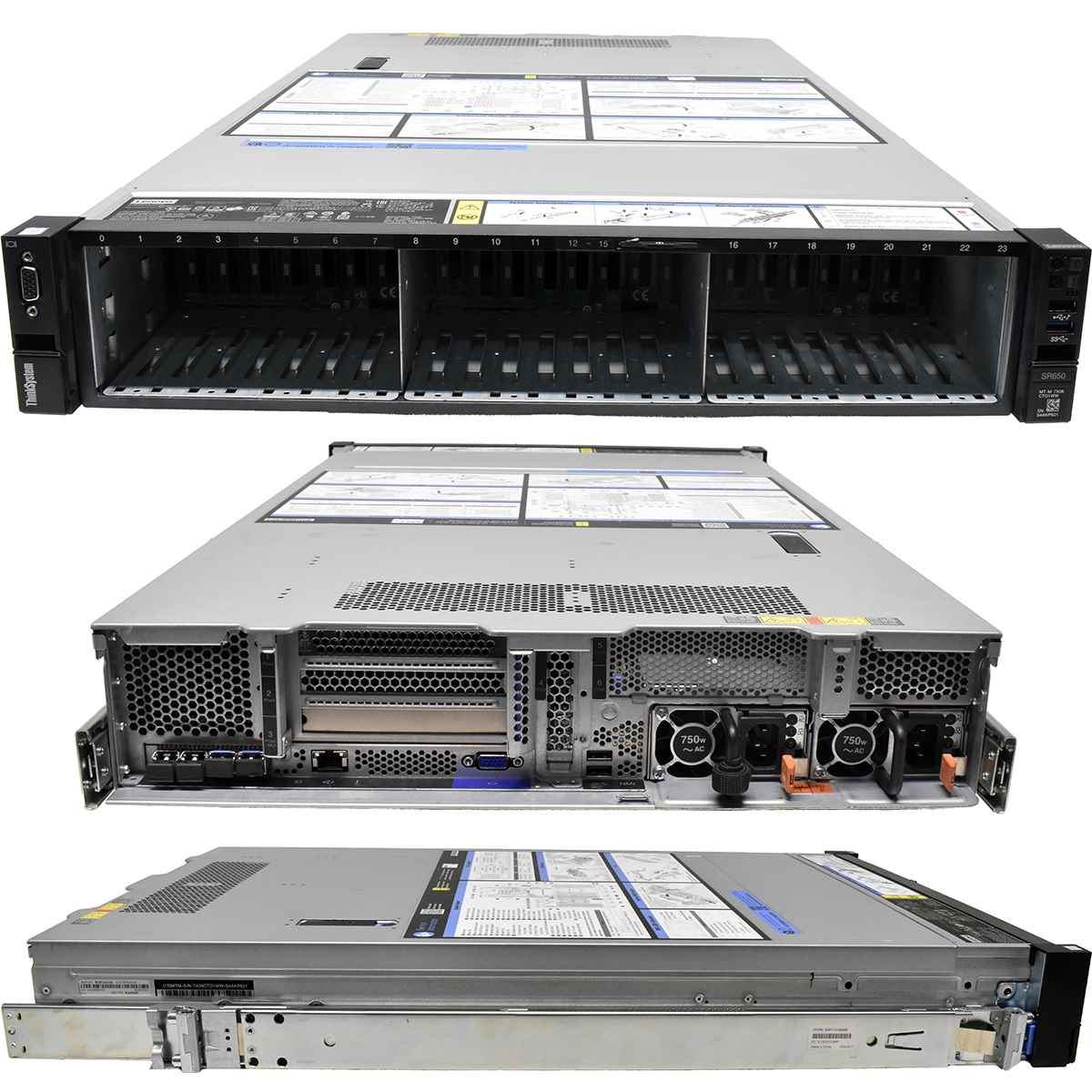 Lenovo ThinkSystem SR650 2x Silver 4110 8C 2.1GHz 256GB PC4 930-24i 24x SFF 2x480GB M.2 Rails Lenovo ThinkSystem SR650 2x Silver 4110 8C 2.1GHz 256GB PC4 930-24i 24x SFF 2x480GB M.2 Rails