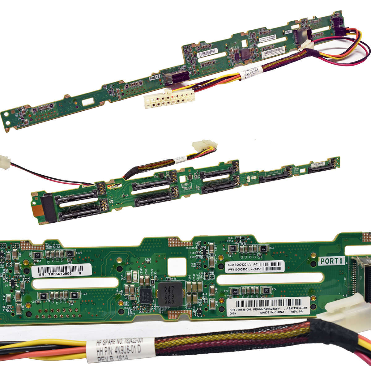 HP SAS-Backplane 8x 2,5'' DL160 G9 DL360p G9 G10 780428-001 743454-001 + Kabel 768771-001